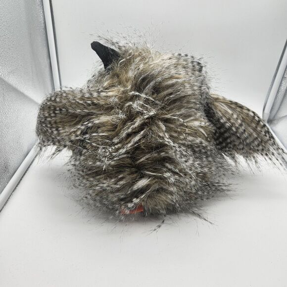 Owl Adventure Planet Plush Stuffed Animal Feathers Blue Closed Eyes - Picture 5 of 7